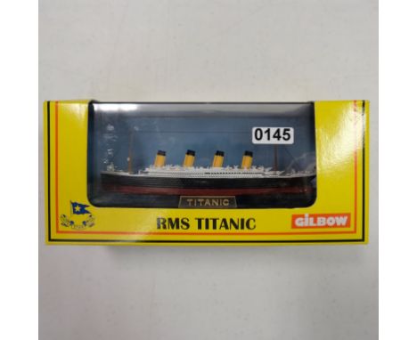 Gilbow RMS Titanic 1:175 - Stock Code - E10001 Scale - 1:1750 | Model Condition - 5/5 | Box Condition - 4/5 | Mirrors - N/A |