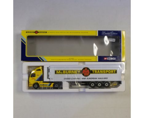 Corgi  Volvo FH Globetrotter Fridge Trailer - McBurney Transport - Stock Code - CC12409 Scale - 1:50 | Model Condition - 5/5 