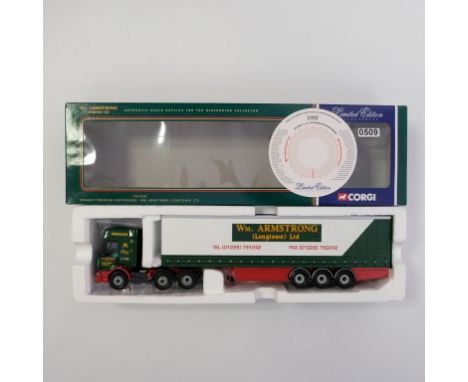 Corgi W.M. Armstrong LTD Renault Premium Curtainside Trailer - Stock Code - CC12102 Scale - 1:50 | Model Condition - 5/5 | Bo