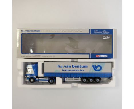 Corgi H.J. van Bentum Scania Topline Curtainside Trailer - Stock Code - CC12910 Scale - 1:50 | Model Condition - 5/5 | Box Co