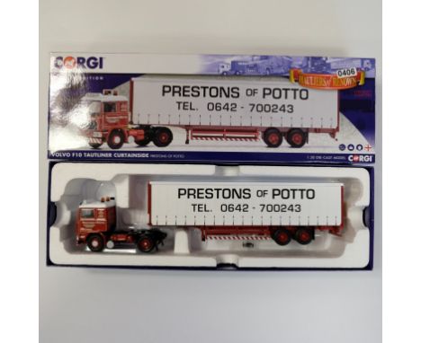 Corgi Prestons Of Potto Volvo F10 Curtainside Trailer - Stock Code - CC15502 Scale - 1:50 | Model Condition - 5/5 | Box Condi