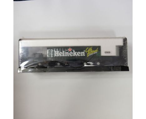 Corgi Heineken Leyland DAF Curtainside Trailer in Display Case - Stock Code - 75404 Scale - 1:50 | Model Condition - 5/5 | Bo