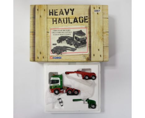 Corgi Cadzow Heavy Haulage Scania Topline Tractor Unit Single & Double Axle Jeep Dolly - Stock Code - CC12909 Scale - 1:50 | 