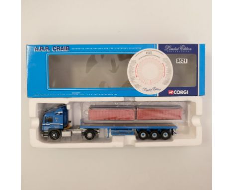 Corgi A.R.R Craib Transport LTD MAN Flatbed Trailer With Container Load - Stock Code - CC12004 Scale - 1:50 | Model Condition