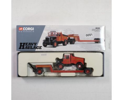 Corgi  Scammell Highwayman Ballast and Low Loader - Hallett Silbermann - Stock Code - Corgi 16901 Scale - 1:50 | Model Condit