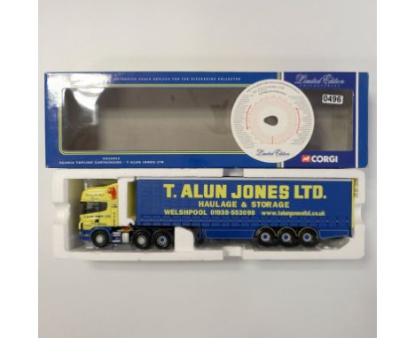 Corgi T.Alun Jones LTD Scania Topline Curtainside Trailer - Stock Code - CC12913 Scale - 1:50 | Model Condition - 5/5 | Box C