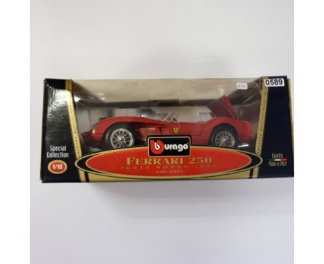 Burago Ferrari 250 Testa Rossa 1957 - Stock Code - 3007 Scale - 1:18 | Model Condition - 585 | Box Condition - 3/5 | Mirrors 