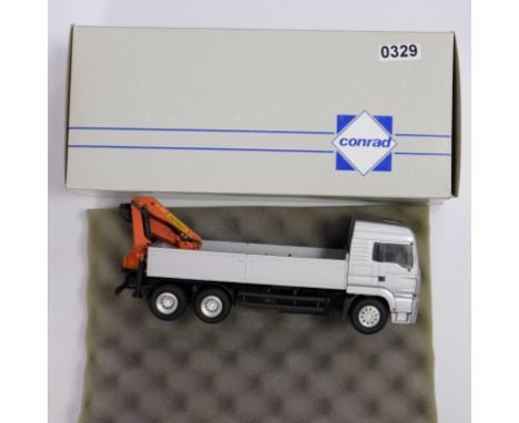 Conrad Conrad 66115/0 MAN Truck with Palfinger Crane - Stock Code - 66115/0 Scale - 1:50 | Model Condition - 5/5 | Box Condit