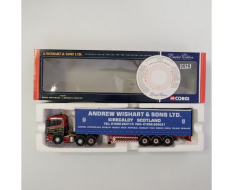 Corgi A.Wishart & Sons LTD Scania Curtainside Trailer - Stock Code - CC12201 Scale - 1:50 | Model Condition - 5/5 | Box Condi