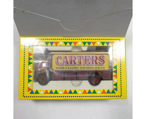 Corgi Carters High Flying Swingboats ERF V4 Wheel Box Lorry - Stock Code - CC10203 Scale - 1:50 | Model Condition - 5/5 | Box