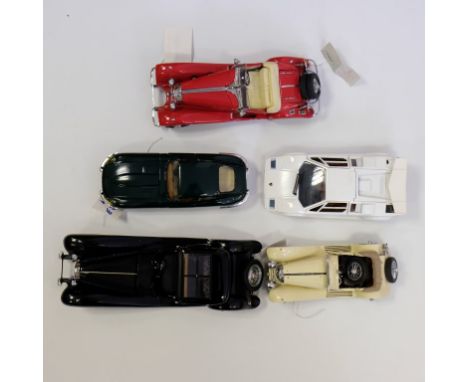 N/A Majorette E-Type Jaguar, Franklin Mint Mercedes 500X Special Roadster, Franklin Mint Bugatti Royale Coupe Napoleon, Frank