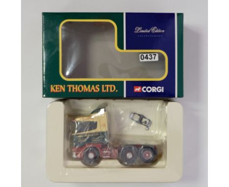 Corgi Ken Thomas Scania 4 Series Tractor Unit - Stock Code - CC12214 Scale - 1:50 | Model Condition - 5/5 | Box Condition - 5