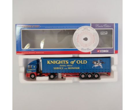 Corgi Knights Of Old Leyland DAF Curtainside Trailer - Stock Code - 75405 Scale - 1:50 | Model Condition - 5/5 | Box Conditio