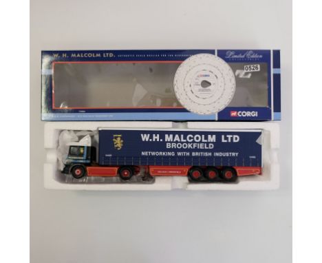 Corgi W.H. Malcolm Transport LTD M.A.N. Curtainside Trailer - Stock Code - 75806 Scale - 1:50 | Model Condition - 5/5 | Box C