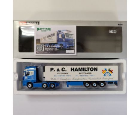 WSI WSI P&C Hamilton MB Actros Reefer Trailer - Stock Code - 02-1722 Scale - 1:50 | Model Condition - 5/5 | Box Condition - 4