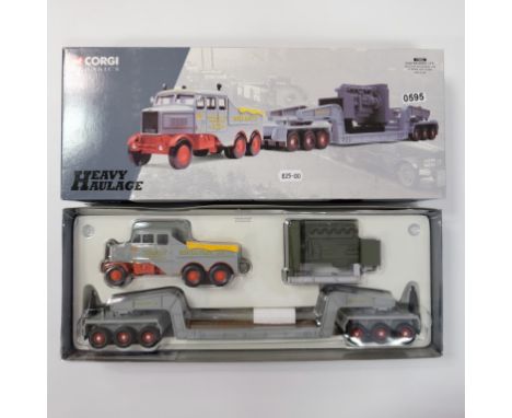 Corgi Sunter Bros Ltd Scammell Constructor and 24 Wheel Low Loader with Load - Stock Code - 17602 Scale - 1:50 | Model Condit