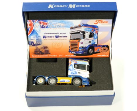 Tekno Kerbey Motors Scania R730 - Cert Num 18 - Stock Code - 67556 Scale - 1:50 | Model Condition - 5/5 | Box Condition - 3/5