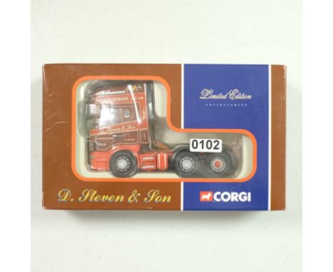 Corgi Scania Topline Tractor Unit - D.Steven - Stock Code - CC12904 Scale - 1:50 | Model Condition - 5/5 | Box Condition - 4/