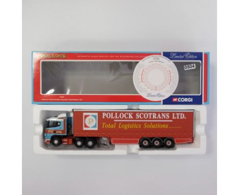Corgi Pollock Scania Curtianside Trailer - Stock Code - 76401 Scale - 1:50 | Model Condition - 5/5 | Box Condition - 5/5 | Mi