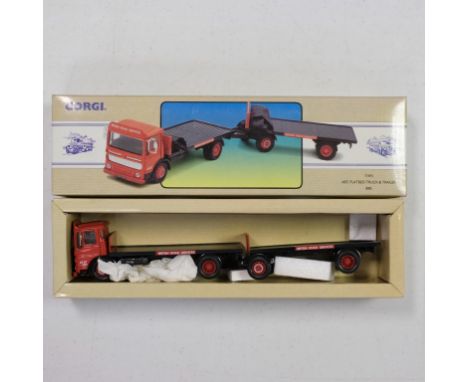 Corgi  AEC Flatbed Truck & Trailer - British Road Services - Stock Code - 97895 Scale - 1:50 | Model Condition - 5/5 | Box Co