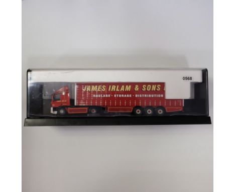 Corgi James Irlam & Sons Ltd Leyland DAF Curtainside Trailer In Display Case - Stock Code - 75401 Scale - 1:50 | Model Condit