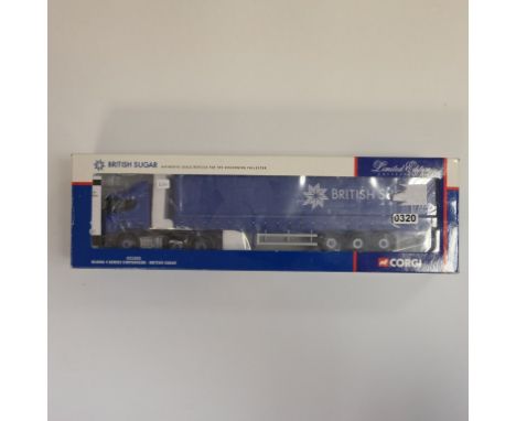 Corgi Scania 4 Series Curtainsider - British Sugar - Stock Code - CC12221 Scale - 1:50 | Model Condition - 5/5 | Box Conditio