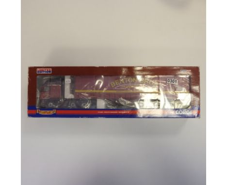 Corgi Volvo FH Curtainsider - Benton Bros - Stock Code - CC14005 Scale - 1:50 | Model Condition - 5/5 | Box Condition - 2/5 |