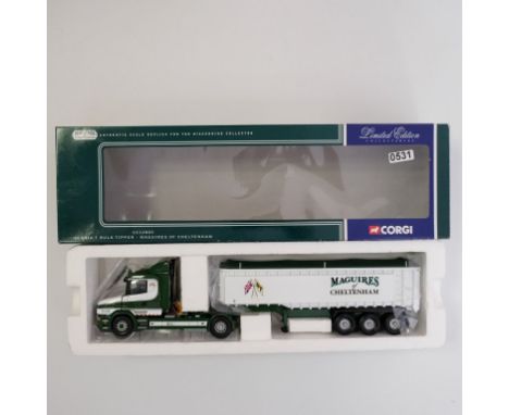 Corgi Maguires Of Chelyenham Scania T Bulk Tipper Trailer - Stock Code - CC12803 Scale - 1:50 | Model Condition - 5/5 | Box C