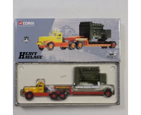 Corgi  Diamond T Low Loader with Generator Load - Elliott's of York - Stock Code - 55501 Scale - 1:50 | Model Condition - 5/5