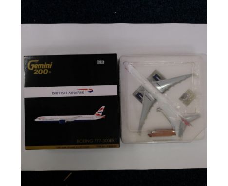 Gemini British Airways Boeing 777-300ER - Stock Code - G2BAW541 Scale - 1:200 | Model Condition - 4/5 | Box Condition - 3/5 |