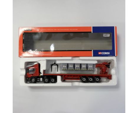 Corgi Marley Building Materials Scania Crane Trailer & Load - Stock Code - CC12217 Scale - 1:50 | Model Condition - 5/5 | Box