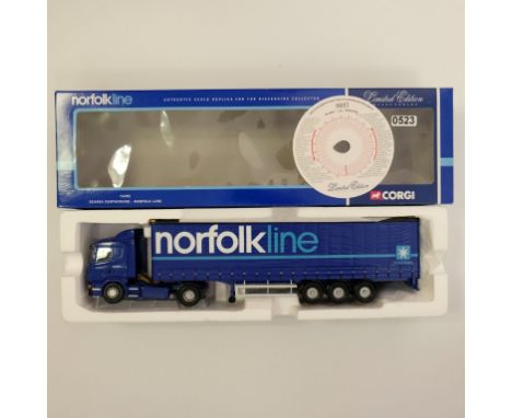 Corgi Norfolk Line Scania Curtainside Trailer - Stock Code - 76402 Scale - 1:50 | Model Condition - 5/5 | Box Condition - 5/5