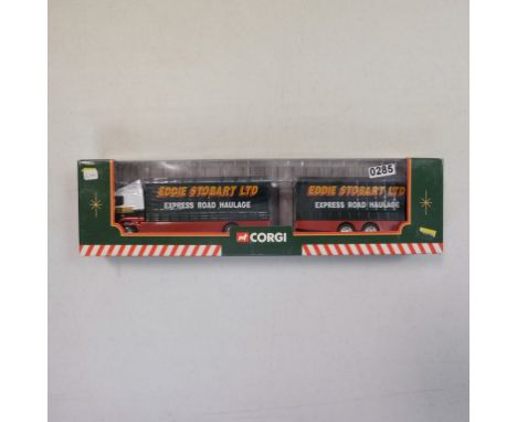 Corgi Volvo Short Wheelbase Lorry with Close Couple Trailer - Eddie Stobart - Stock Code - 59516 Scale - 1:64 | Model Conditi