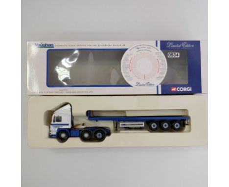 Corgi Vaughan Logistics LTD ERF ECS Flatbed Trailer - Stock Code - CC12703 Scale - 1:50 | Model Condition - 5/5 | Box Conditi