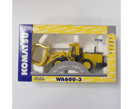 Joal Komatsu WA600-3 - Stock Code - 204 Scale - 1:50 | Model Condition - 5/5 | Box Condition - 4/5 | Mirrors - Yes | Certific