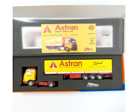 Tekno Astran Scania 143 Tilt Trailer - Stock Code - 62521 Scale - 1:50 | Model Condition - 5/5 | Box Condition - 3/5 | Mirror