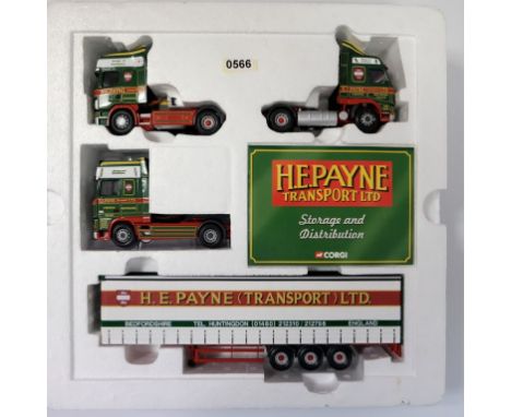 Corgi H.E. Payne LTD 3 Tractor Unit & Curtainside Trailer Set - Stock Code - CC99147 Scale - 1:50 | Model Condition - 5/5 | B