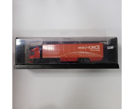 Corgi Parcelforce Worldwide Leyland DAF Box Trailer in Display Case - Stock Code - 75501 Scale - 1:50 | Model Condition - 5/5