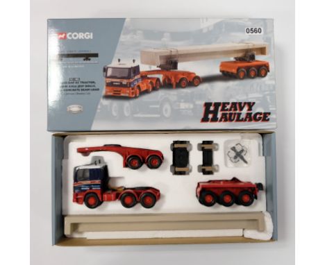 Corgi G.C.S. Johnson LTD Leyland DAF 85 Tandem Axle Jeep Dolly Bogie & Concrete Beam Load - Stock Code - CC11802 Scale - 1:50