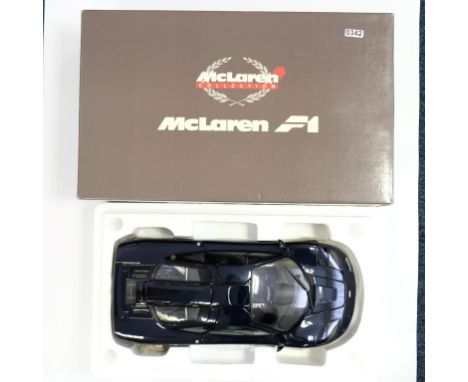 Pauls Model Art GmbH MacLaren F1 Road Car, 1st Edition, Manufactured Under Licence from MacLaren Cars, Blue Metallic - Stock 