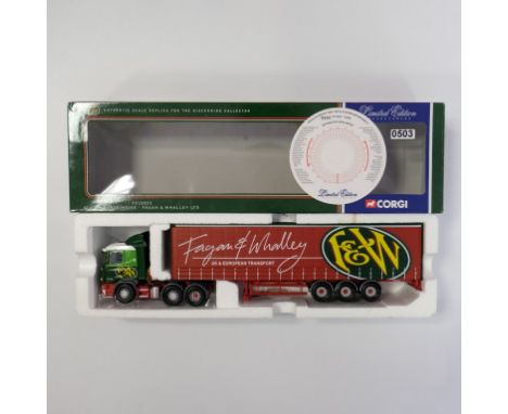 Corgi Fagen & Whallry LTD Scania Curtainside Trailer - Stock Code - CC12211 Scale - 1:50 | Model Condition - 5/5 | Box Condit