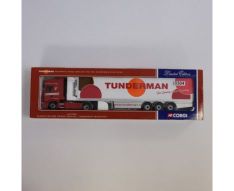 Corgi Scania Topline Fridge Trailer - Tunderman Transport - Stock Code - CC12902 Scale - 1:50 | Model Condition - 5/5 | Box C