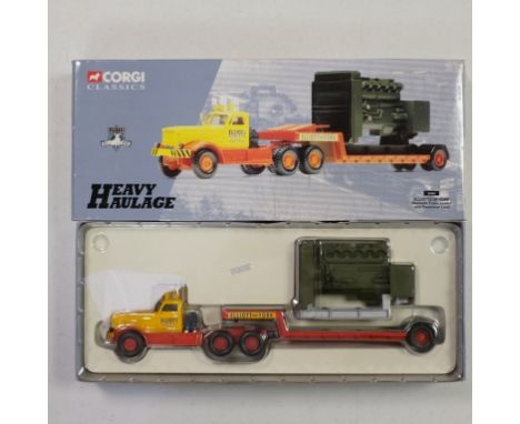 Corgi  Diamond T Low Loader with Generator Load - Elliott's of York - Stock Code - 55501 Scale - 1:50 | Model Condition - 5/5