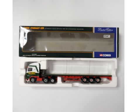 Corgi Eddie Stobart LTD DAF XF Flatbed Trailer - Stock Code - CC13207 Scale - 1:50 | Model Condition - 5/5 | Box Condition - 