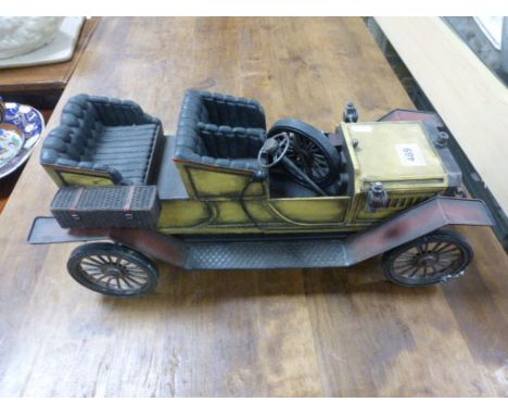 Large tin plate vintage car