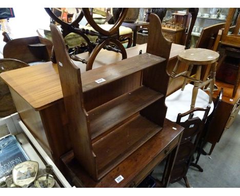 Mahogany Graduating Hanging Wall Shelf