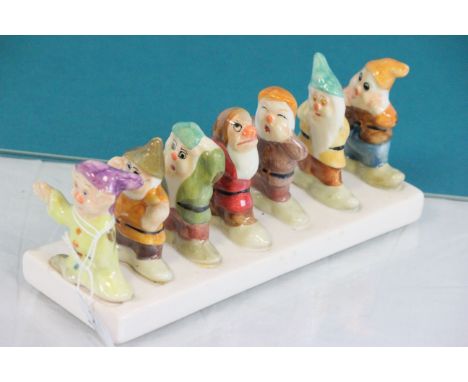 Clover Ceramic Seven Dwarves (from Snow White ) Toast Rack