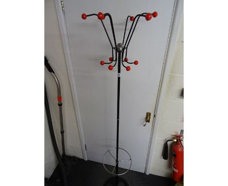 1950s metal coat & stick stand