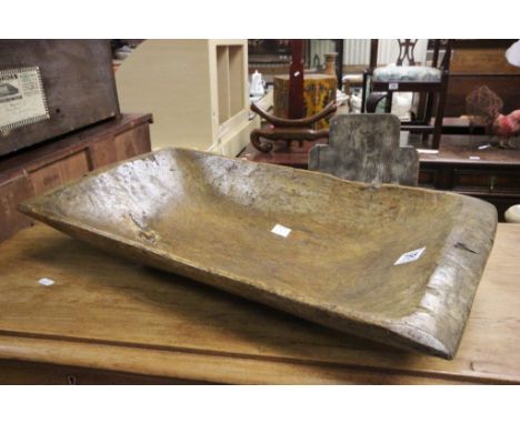 Antique sycamore wood dough trough  
