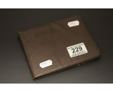 Vintage Autograph book to include a sketch of Big Ben dated 1943